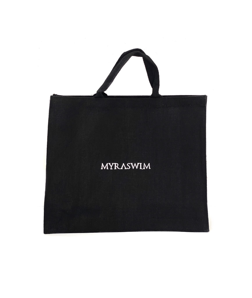 Beach Tote - Large | Black - MYRA SWIM