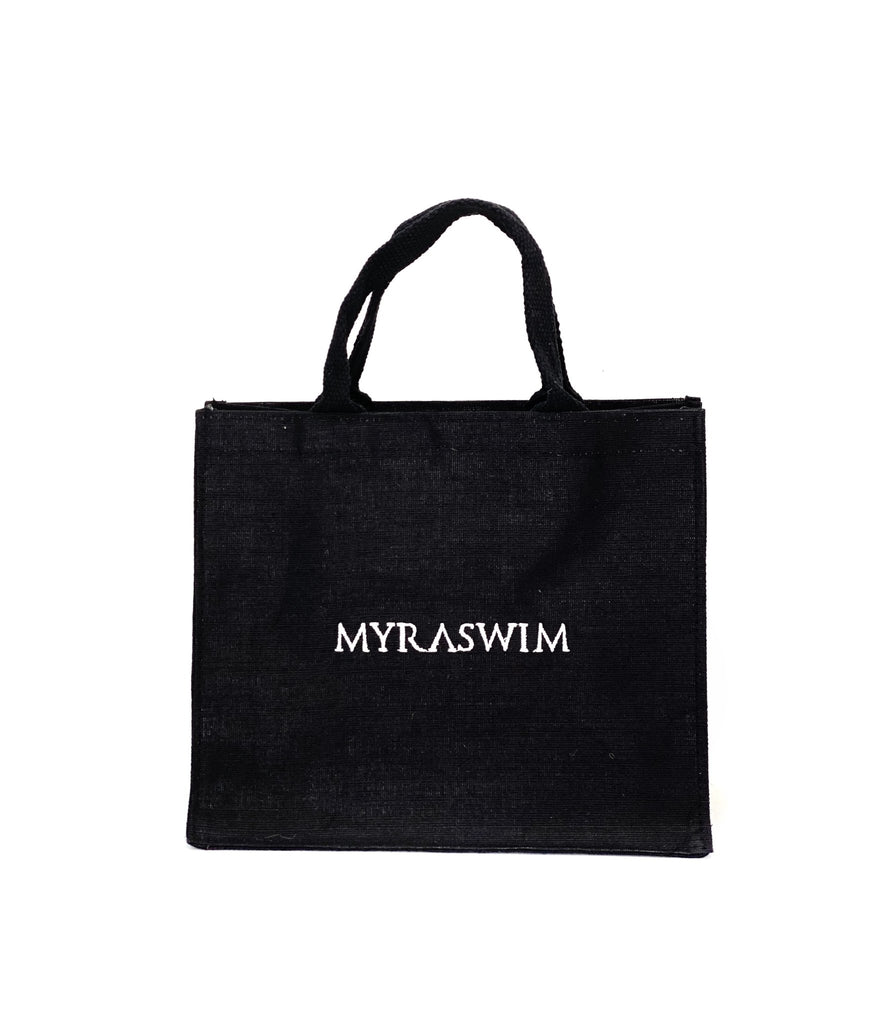 Beach Tote - Small | Black - MYRA SWIM
