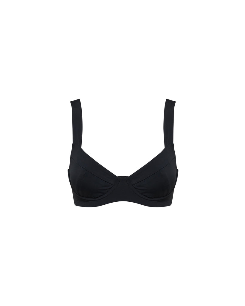 Chase Top | Black - MYRA SWIM