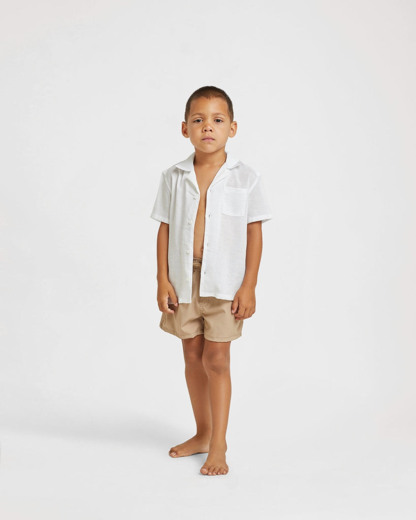Knox Mini Shirt | Vanilla - MYRA SWIM
