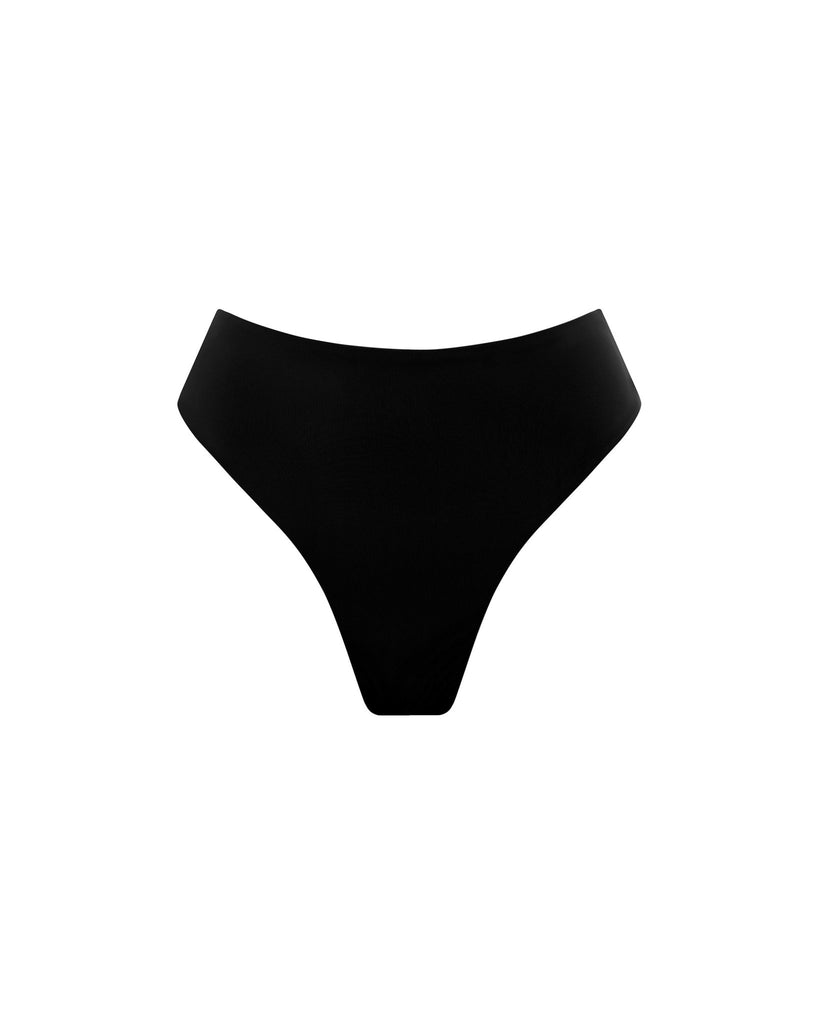 Lauren Bottom | Black - MYRA SWIM